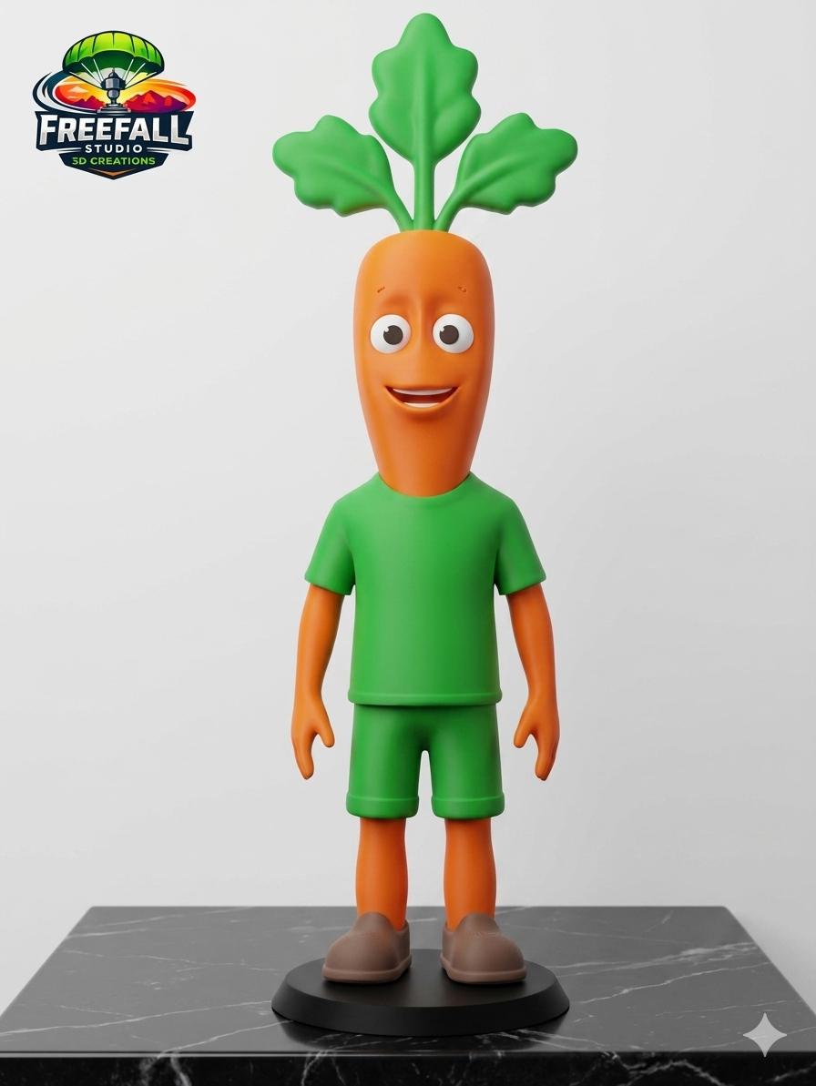 Vibrant 3D Printed Anthropomorphic Fruit & Vegetable Drama Crew – Individual or Full Set of 12