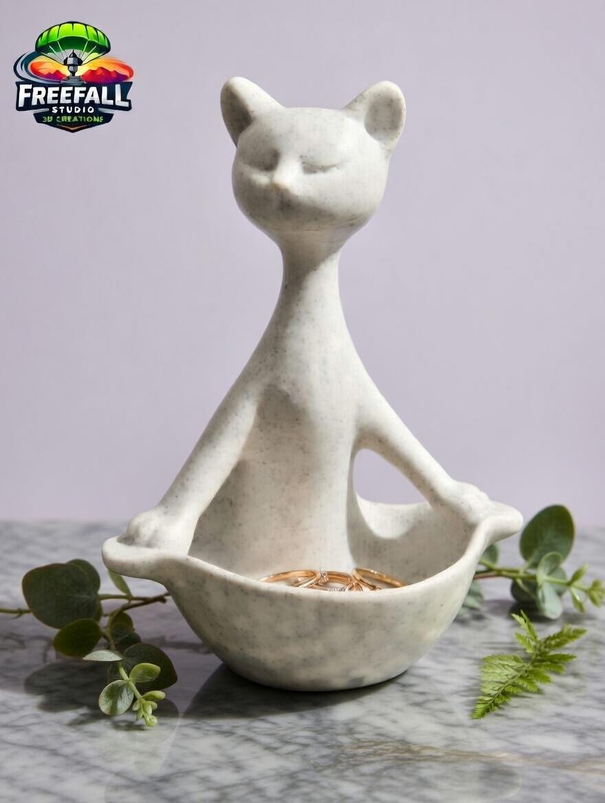 Custom Cat Jewelry Bowl