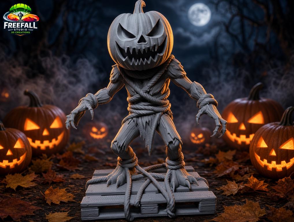 Jack the Terror Scarecrow- 3D Printed Custom Halloween Decor