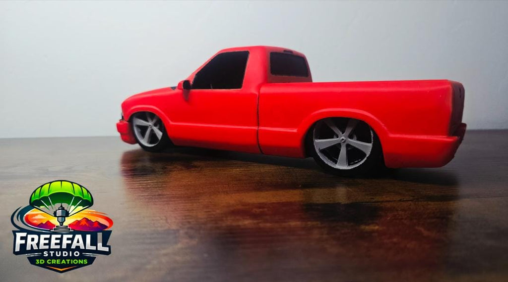1:18 Custom Red Chevy Truck S10 model Mini Truck