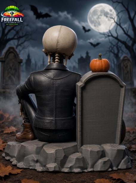 3D Printed Halloween Outlaw Graveyard Skeleton
