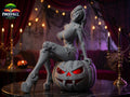 Halloween-themed Collectible Statue - Detailed Pin-Up Rim Queen, Paintable and ready for Customization
