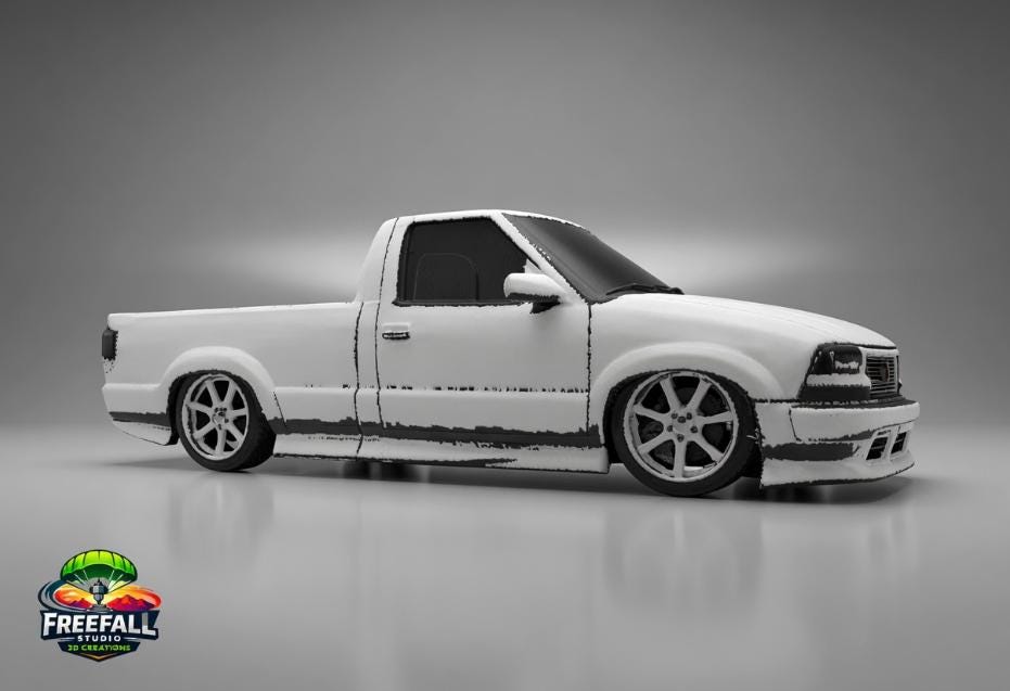 1:16 Chevy S10 Mini Truck Model