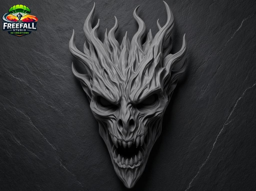The Demon Wall Hang- 3D Printed Horror Display