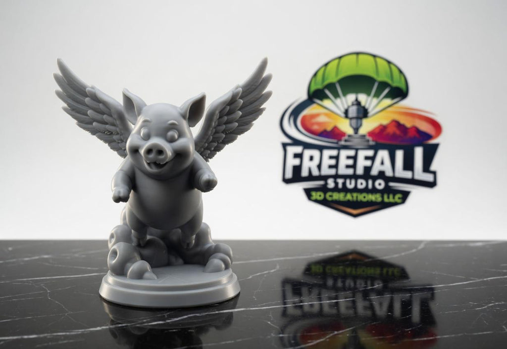 When Pigs Fly – 3D Printed Flying Pig Figurine