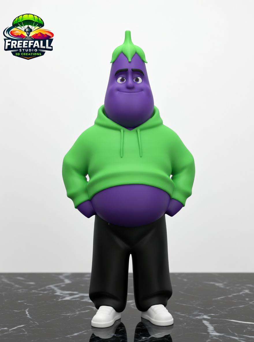 Vibrant 3D Printed Anthropomorphic Fruit & Vegetable Drama Crew – Individual or Full Set of 12