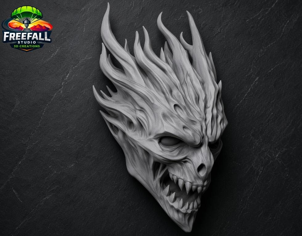 The Demon Wall Hang- 3D Printed Horror Display