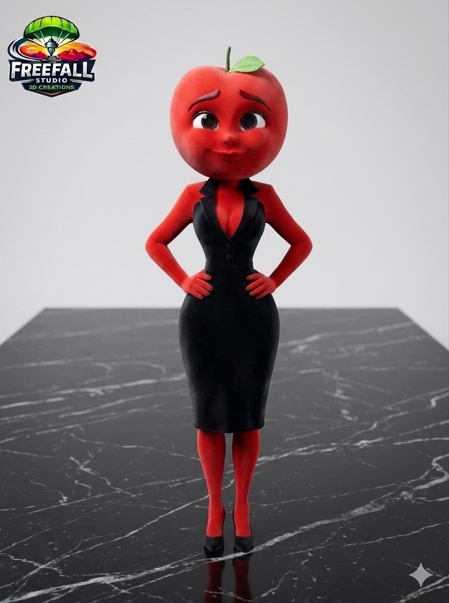 Vibrant 3D Printed Anthropomorphic Fruit & Vegetable Drama Crew – Individual or Full Set of 12