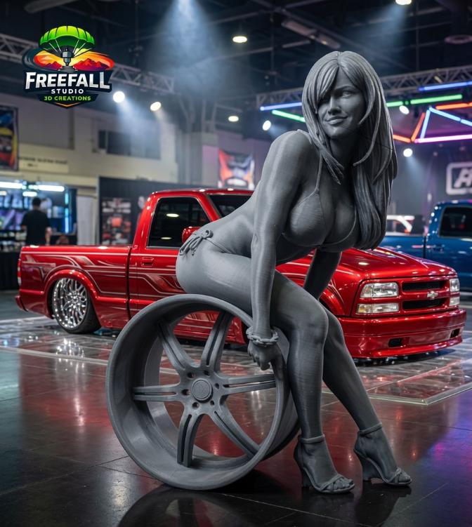 Rim Queen- 3D Printed Custom designed- Ready for paint