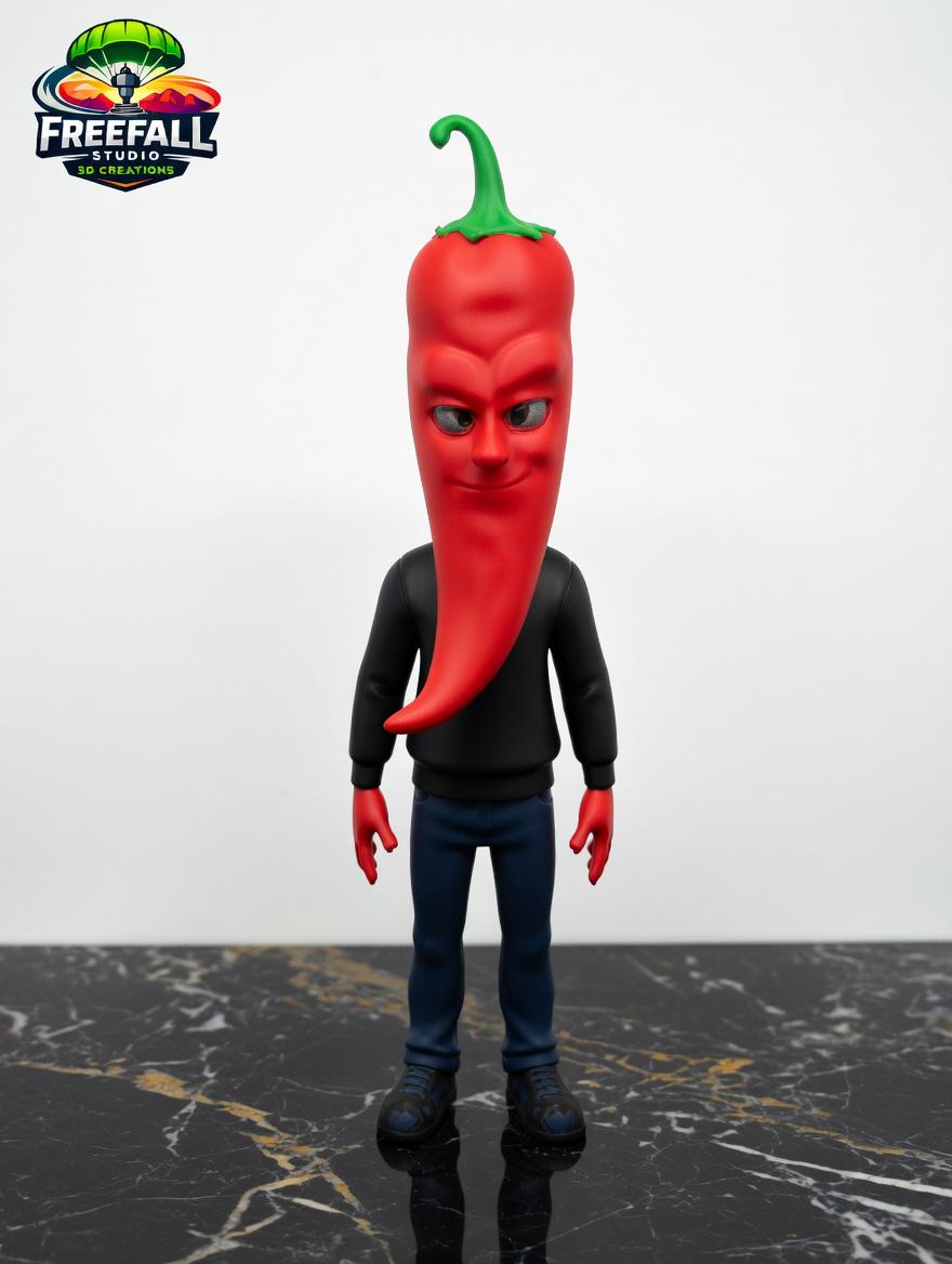 Vibrant 3D Printed Anthropomorphic Fruit & Vegetable Drama Crew – Individual or Full Set of 12