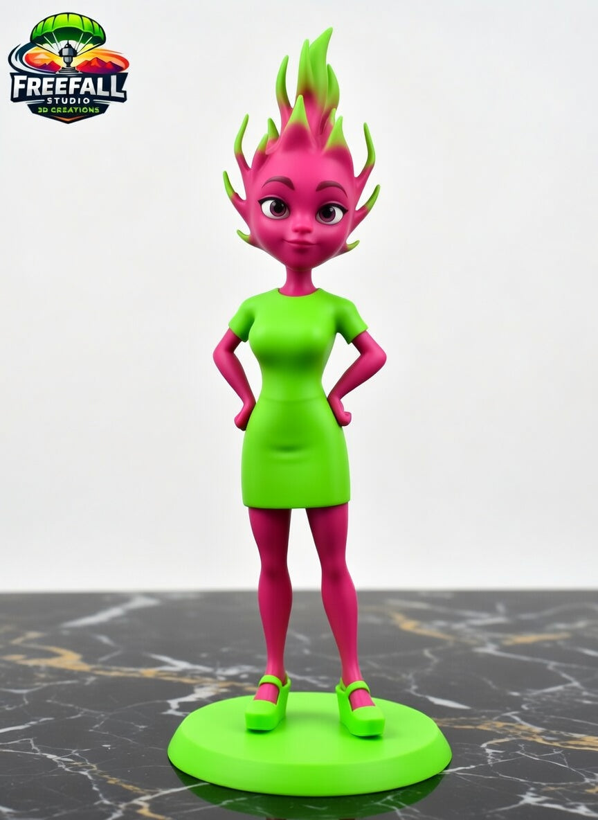 Vibrant 3D Printed Anthropomorphic Fruit & Vegetable Drama Crew – Individual or Full Set of 12