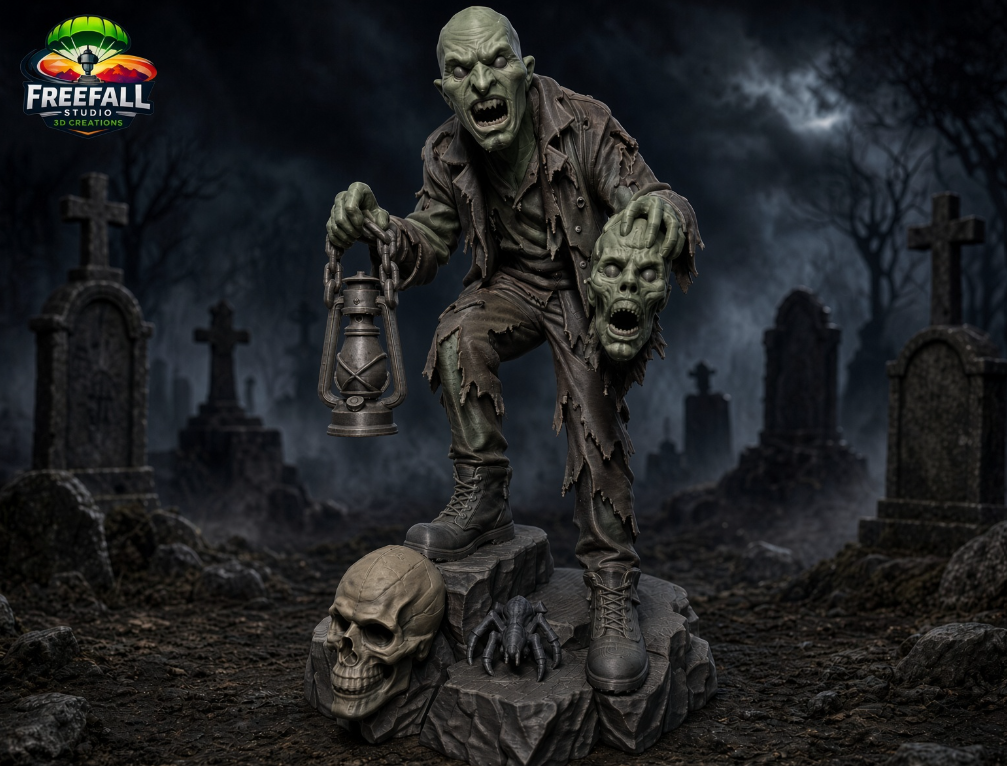 The Undead Head Hunter- Halloween Decor