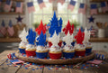 Patriotic Gnome Cupcake Toppers