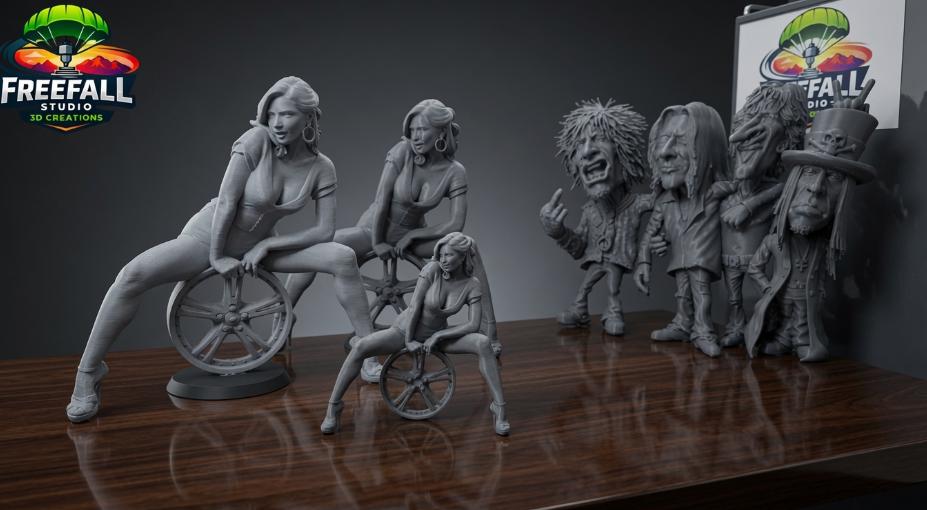 Pin up Rim Girl- Two Sizes Available - Ready to Paint or Display
