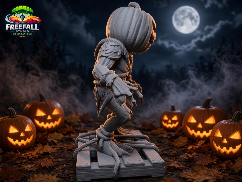 Jack the Terror Scarecrow- 3D Printed Custom Halloween Decor
