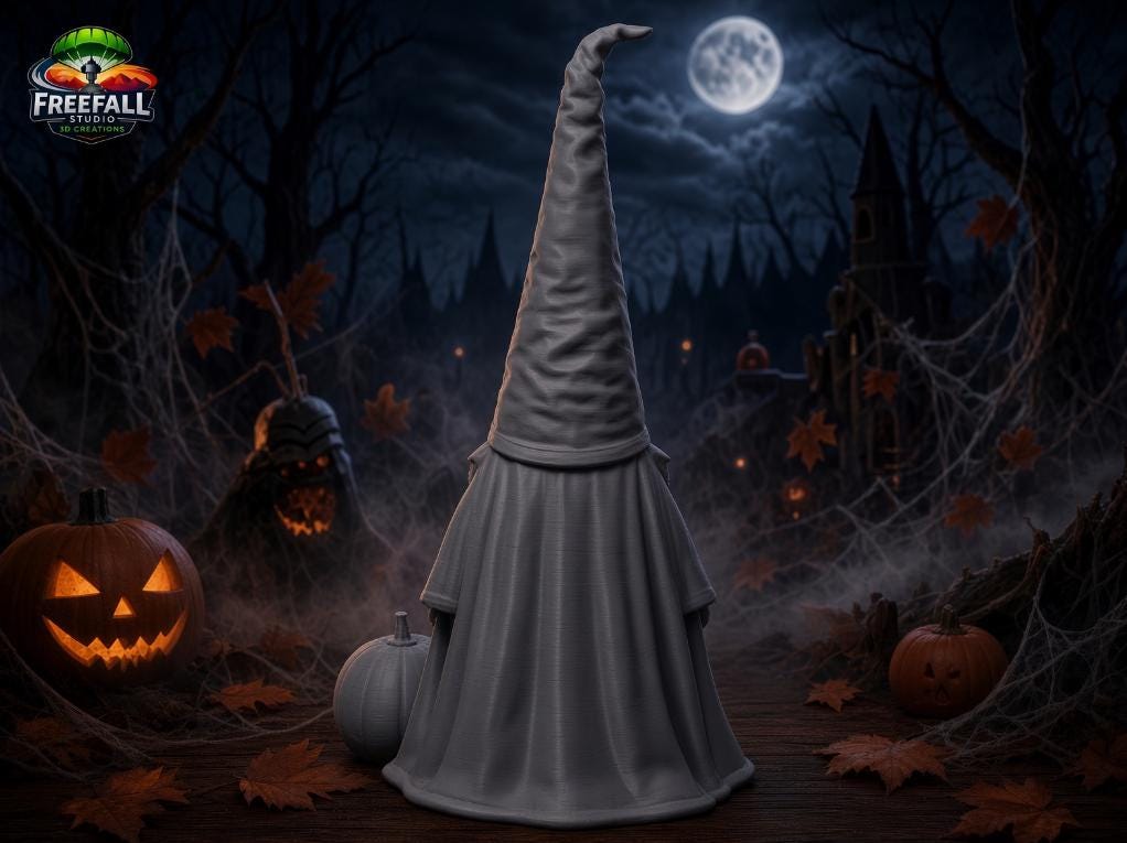 3D Printed Garden gnome from hell just showed up for Halloween