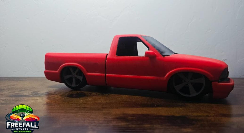 1:18 Custom Red Chevy Truck S10 model Mini Truck
