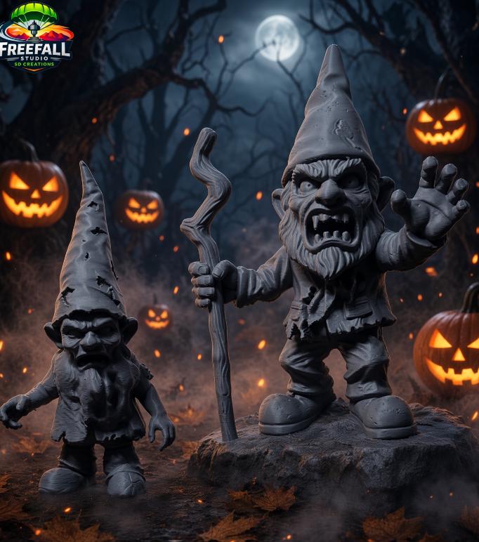 Halloween Gnome - Lil bastard of the Graveyard - Deco for indoor or outdoor Halloween Scare