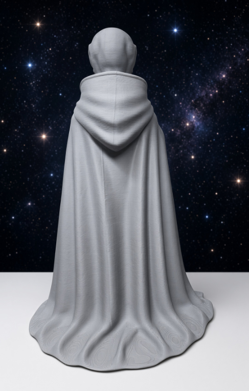 UFO Alien Figure/Decor 3D printed and Out of This World. 10in tall gra ...